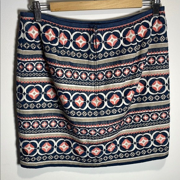 Vintage Fossil Blue and Pink Embellished Mini Skirt - Picture 4 of 5